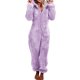 thumbnail image 1 of Pijamas de lana Minnieouse Mullidos con cremallera púrpura L, 1 of 6