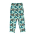 thumbnail image 4 of Naloa Turtles And Seahorses Print Women’s Ultra-Soft Comfy Pajama Lounge Pants with Pockets & Drawstring, 4 of 8