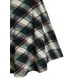 thumbnail image 4 of Más el tamaño de la tela escocesa de la manga con pliegues de la túnica larga Tee Rosegal Mangas largas de talla grande, 4 of 5
