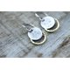 thumbnail image 3 of Pendientes colgantes Tribal semicírculo en espiral Vintage, joyería antigua de Metal, pendientes de abanico geométricos de dos tonos, regalo de fiesta, 3 of 5