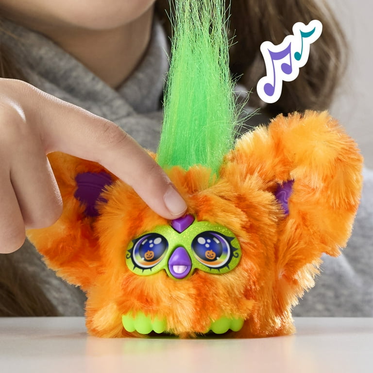 ふもふもうつほ Furby Furblets Boo-Kin Mini Pumpkin Friend, Electronic Plush Toys