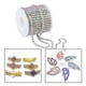 thumbnail image 5 of Cadena de decoración en fila, joyería, ropa, plata, decoración de moda, belleza, garra, taza Color AB, 5 of 9