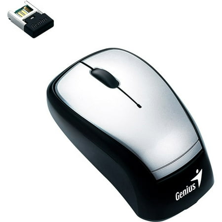 Genius Navigator 905 - Mouse - optical - 3 buttons - wireless - 2.4 GHz - USB wireless receiver - silver