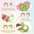 thumbnail image 3 of Uxcell 26 Paquete de Parches de Letras de Chenilla, Parches de Chenilla Autoadhesivos A-Z para DIY Ropa de Tela, Zapatos, Bolsas, Verde, 3 of 6