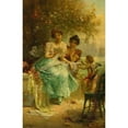 thumbnail image 3 of Hans Zatzka 11x14 Black Modern Framed Museum Art Print Titled - The Love Letter, 3 of 5