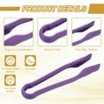 thumbnail image 4 of Uxcell 4 Pcs Plastic Serving Tongs Set, 8 Inch Heat Resistant Kitchen Utensils for Cooking and Baking, Purple, 4 of 6