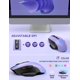 thumbnail image 4 of Combo inalámbrico de teclado y ratón SABLUTE, recargable, color morado, 4 of 8