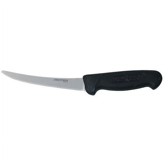 Dexter Russell Boning Knife,6 in Blade,Black Handle 27283