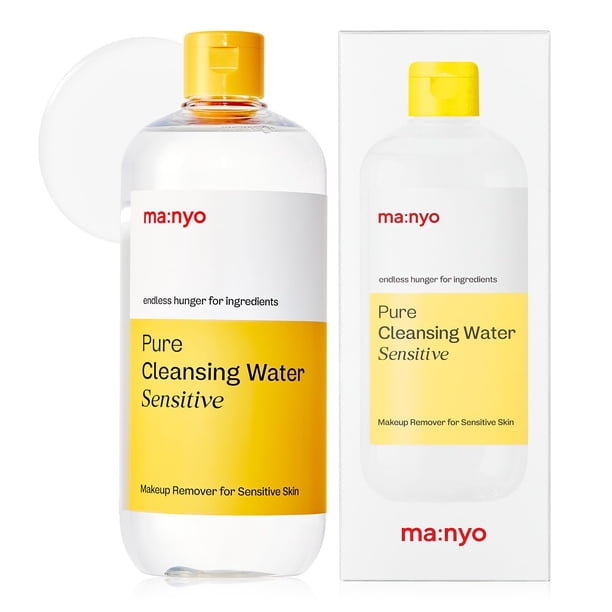 Agua limpiadora Manyo Pure Sensitive 500 ml con tecnología micelar