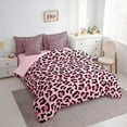 thumbnail image 3 of Manfei Abstract Geometric 7pcs Bedding Comforter Set,Animal Print Queen Bedding Sets Super Cozy,Animal Leopard Queen Sheet Sets,Super Cozy Wildlife Room Decor,Reversible, 3 of 7
