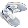 thumbnail image 4 of LUCKY STEP Stylish Retro Platform Sneakers Casual Walking Running Shoes,Blue/Grey,Womens, 4 of 6