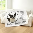 thumbnail image 5 of CafePress - Boston Terrier Mom - Sherpa Fleece Throw Blanket 60" x 50", 5 of 5