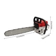 thumbnail image 2 of 20 inch 2 Stroke 52CC Gasoline Powered Chainsaw Wood Cutting Pruning Chain Saw, 2 of 14