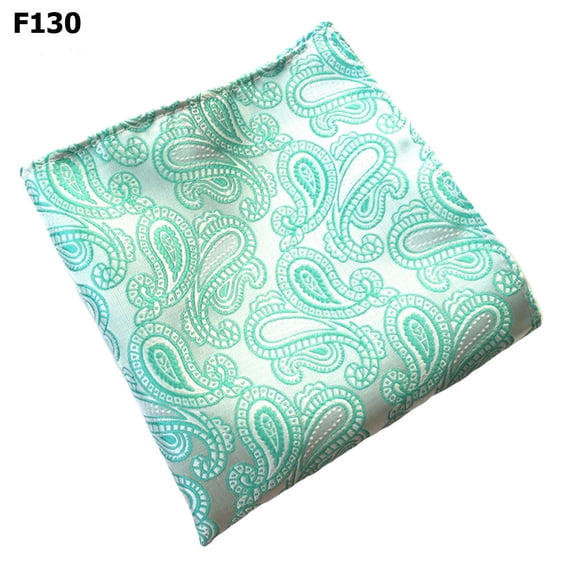 Men's Colorful Paisley Pattern Pocket Square Gentlemen Wedding Handkerchief