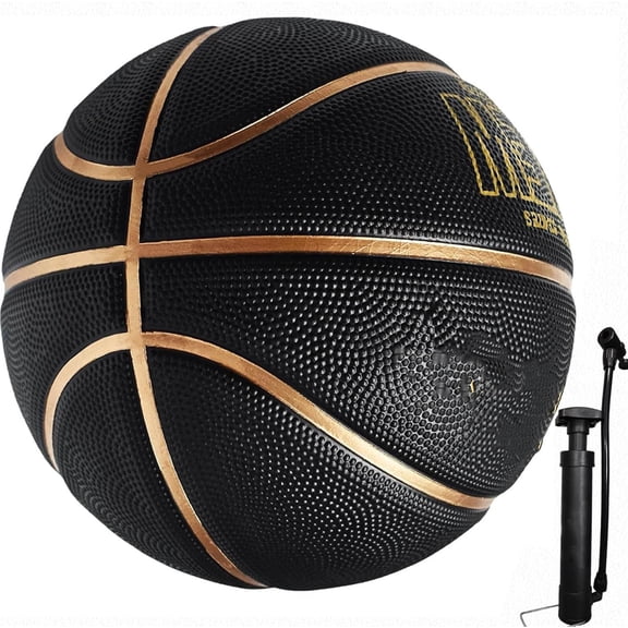 Outdoor Basketball Excellent Elasticity/Grip Rubber Basketballs with Pump