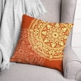 thumbnail image 3 of Creative Products Double Medallion Orange Yellow 20x20 Indoor / Outdoor Pillow, 3 of 3