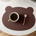 thumbnail image 4 of JingChun Clearance Under $2.00 Leather Table Mats Oil Waterproof Heat Insulating Mats Bowl Mats Bear Ins Children's Placemats Tea, 4 of 6