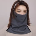 thumbnail image 4 of YAOBAMM Skiing Neck Wrap Cycling Face Hood Neck Warmer Thickened Unisex Solid Color Warm Windproof Face Neck Protection Slip Skiing Bicycle Motorcycle, 4 of 6