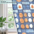 thumbnail image 4 of Yayeee Window Curtains Light Filtering 63"x42" Grommet Panel Pair Home Living Room Decor, Modern Color Circle, 4 of 7