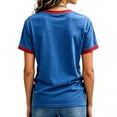 thumbnail image 4 of 911 Never Forget Womens Shirts 9/11 25th Anniversary Shirt Patriotic American Flag Memorial Graphic T-Shirt Blue XL, 4 of 4