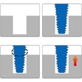thumbnail image 4 of Extracteur de Vis à Valve, Extracteur de Vis à Double Tête, Tube d'Extraction de Vis, 1/2 et 3/4 pour Deux Têtes, 4 of 5