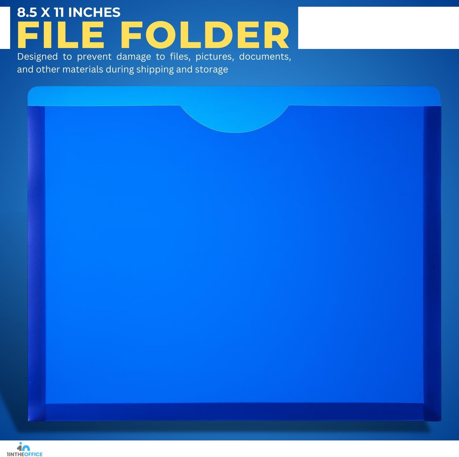 1InTheOffice Expandable File Folders, Plastic File Folders, File Jackets, Letter Size, Expandable, Assorted Colors, 20 Pack