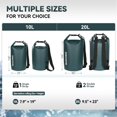 thumbnail image 3 of Mochila flotante impermeable Dry Bag MARCHWAY de 10 litros, color verde negruzco, 3 of 8