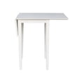 thumbnail image 6 of International Concepts Small Drop Leaf Table - White, 6 of 8