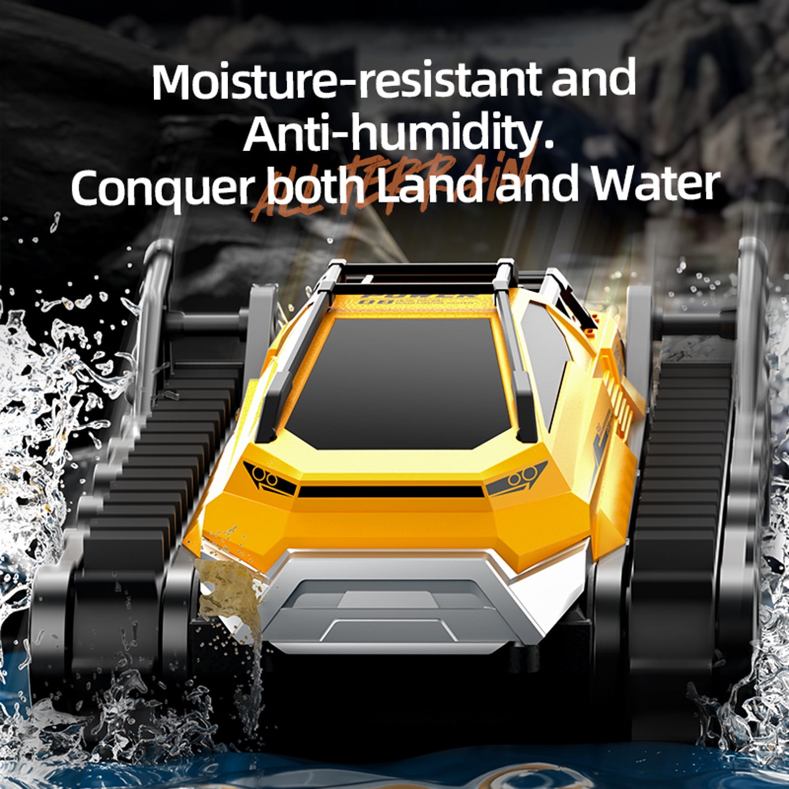 Amphibious 2.4GHz Remote Control Tank Waterproof All Terrain