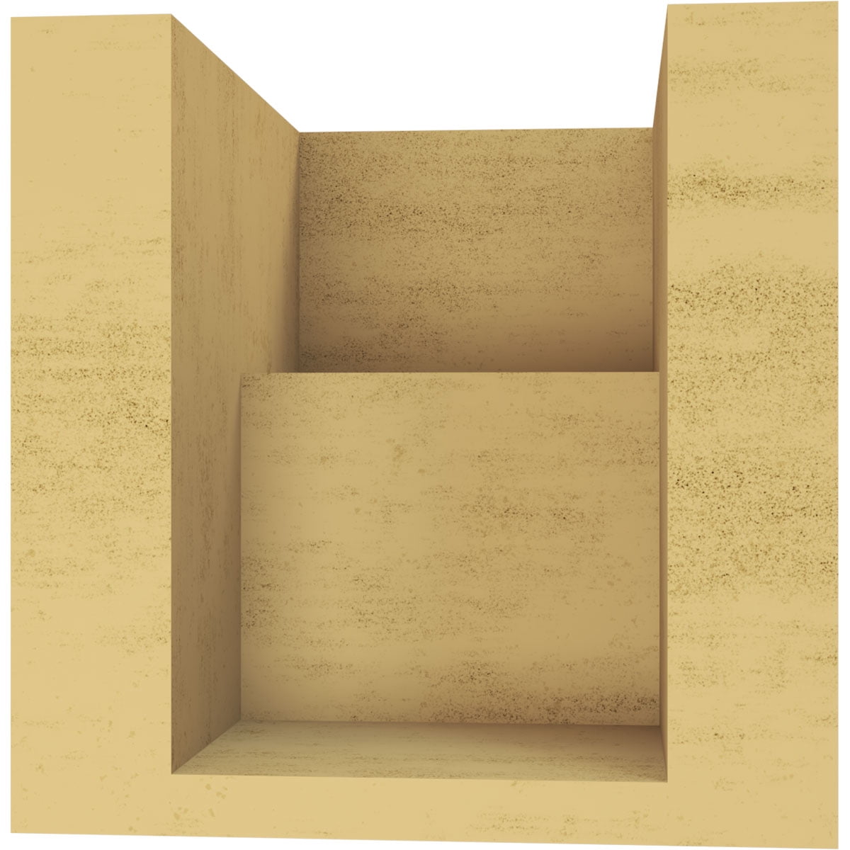 5"W x 5"D x 5"H Wide Chapel Hill Rough Cedar Woodgrain TimberThane Corbel, Primed Tan