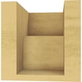 thumbnail image 4 of 5"W x 5"D x 5"H Wide Chapel Hill Rough Cedar Woodgrain TimberThane Corbel, Primed Tan, 4 of 6