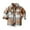 Khaki, variant on Diufon Toddler Boy Girl Shirt Jacket Fall Winter Long Sleeve Warm Button Down Lapel Jacket Plaid Outwear Coat