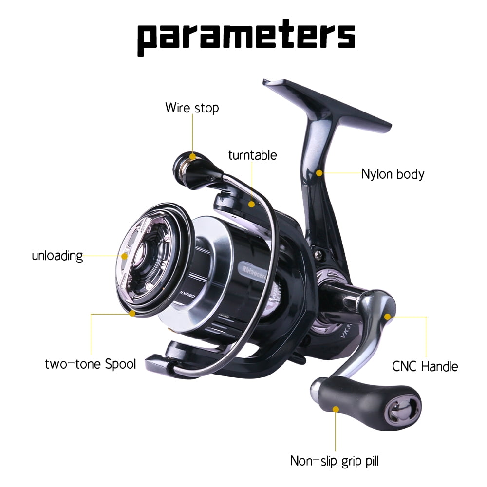DEUKIO Fishing Reel 2000-7000 Max Drag 15KG Metal Spool carretilhas de pesca Reel for Fishing Accessories Peche Spinning Reels