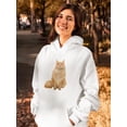 thumbnail image 2 of Sitting Kitten Hoodie Women -SPIdeals Designs, Female Medium, 2 of 4
