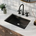thumbnail image 6 of DeerValley DV-1U0086 Ally Undermount Bathroom Sink 21'' x 15'' Rectangular Bathroom Undermount Sink Vitreous China Bathroom Sink with Overflow, Matte Black, 6 of 7
