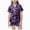 L101-Purple, variant on CAUYDY Girls Halloween Pajamas Sets Sleeping Pants Cute Print Home Short Sleeve Shorts Pajama Set Full Suit Clothes(L101-Black,10-11 Y)