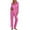 Hot Pink Leopard, variant on Ekouaer Silk Pajamas for Women Classic Button Down Satin Pajama Sets Long Sleeve Lounge Set