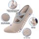 thumbnail image 4 of Calcetines de Pilates Calcetines de Agarre de Pilates para Mujeres 3 Pares de Calcetines de Yoga Antideslizantes con Agarres, Calcetines Respirables de Pilates Acolchados con Agarres para Mujeres Dan, 4 of 7