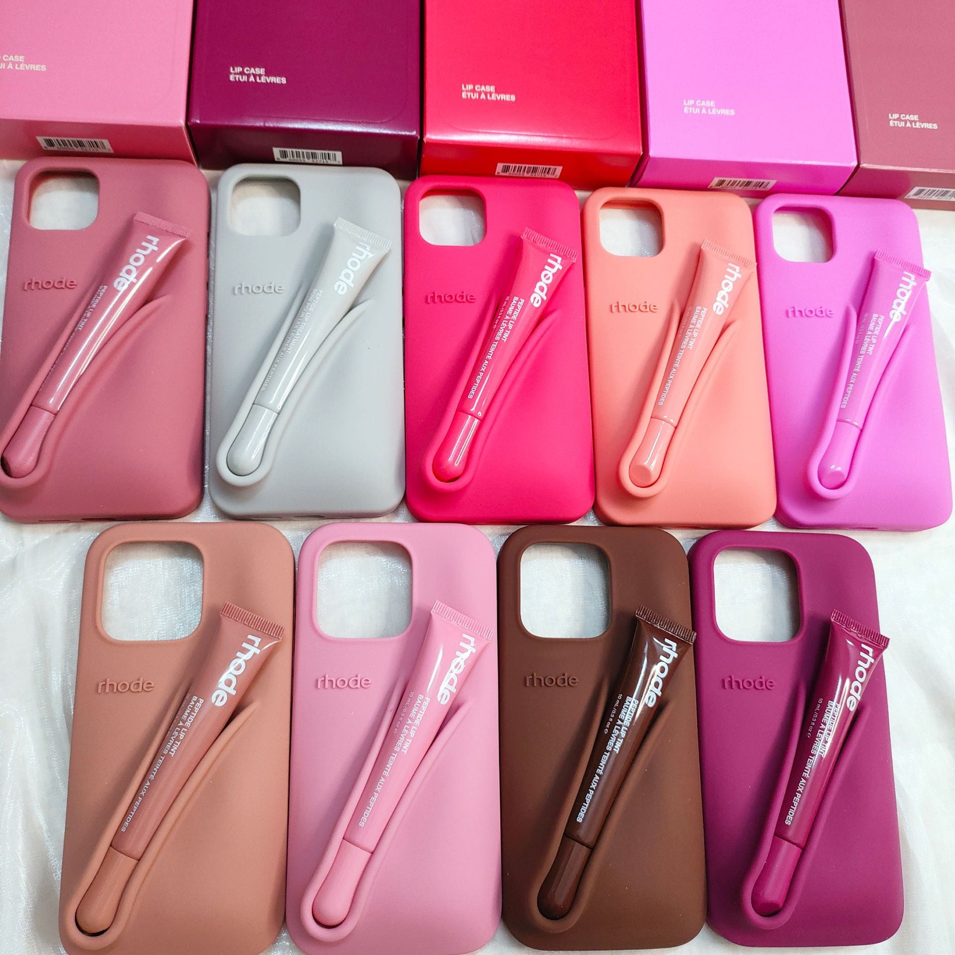 Silicone Full-Body Lazy Lip Gloss Holder Phone Case for