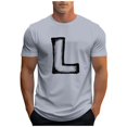 thumbnail image 2 of Tops para hombre, blusas y camisas de cuello redondo y manga corta para hombre, camisetas deportivas informales con estampados a la moda para hombre, blusas de cuello redondo y manga corta, blusas de, 2 of 5