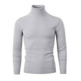thumbnail image 4 of Fartey Men's Slim Fit Mock Turtleneck Pullover Sweater Casual Basic Knitted Thermal Sweaters Fashion Solid Color Long Sleeve Warm Sweaters, 4 of 9