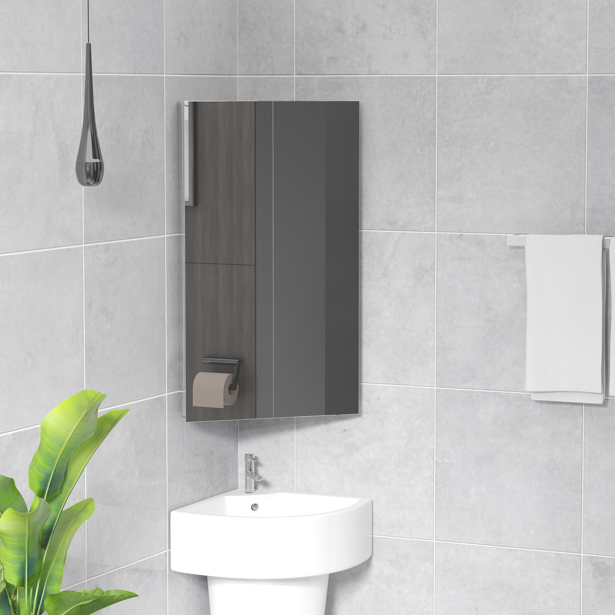 Corner Bathroom Wall Cabinet With Mirror | Cabinets Matttroy