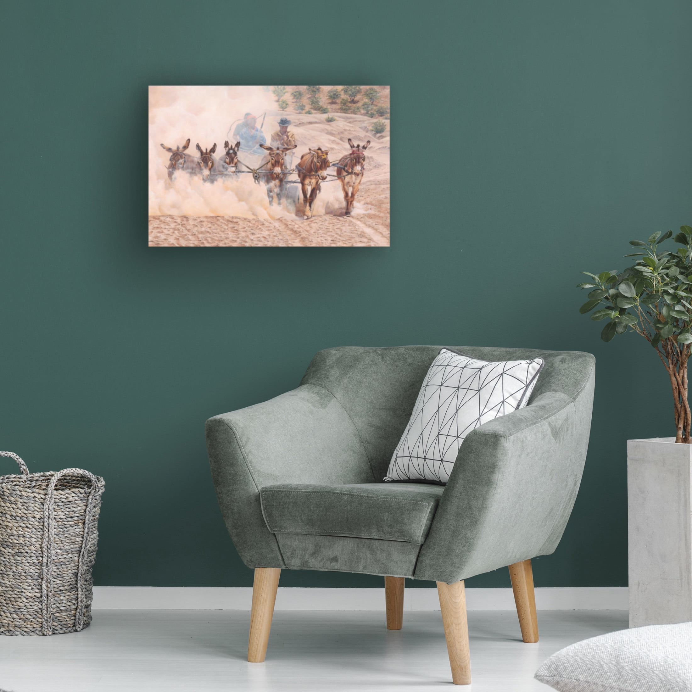 Canvas Wall Art - Delene Lambert 'Kalahari Ferrari' Wall Art for Living Room, Bedroom, or Office Décor by Trademark Fine Art - 24 x 16 Inches