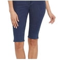 thumbnail image 3 of NYDJ Womens High Rise Knee-Length Denim Shorts, 3 of 3