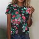 thumbnail image 2 of Tops de Ajuste Suelto para las Mujeres Impreso Manga Corta Suéter Camiseta Cuello Redondo Blusa Casual, Top de Moda para el Uso Diario Y las Salidas, 2 of 6