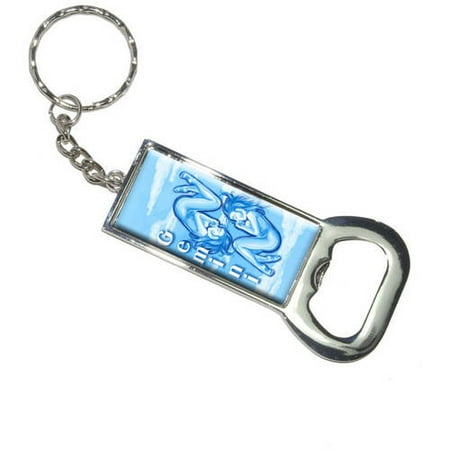- Gemini Twins Zodiac Astrological Sign Astrology Keychain Bottle Bottlecap Opener