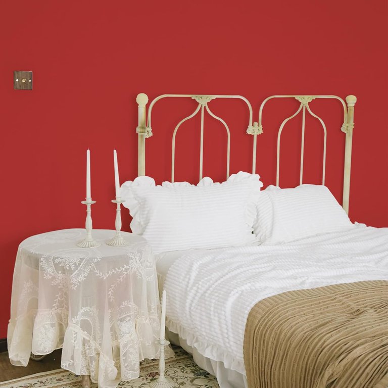 Red Peel And Stick Contact Paper – Waterproof Wallpaper For Countertops, 15.7"W X 118"L, Modern Solid Color