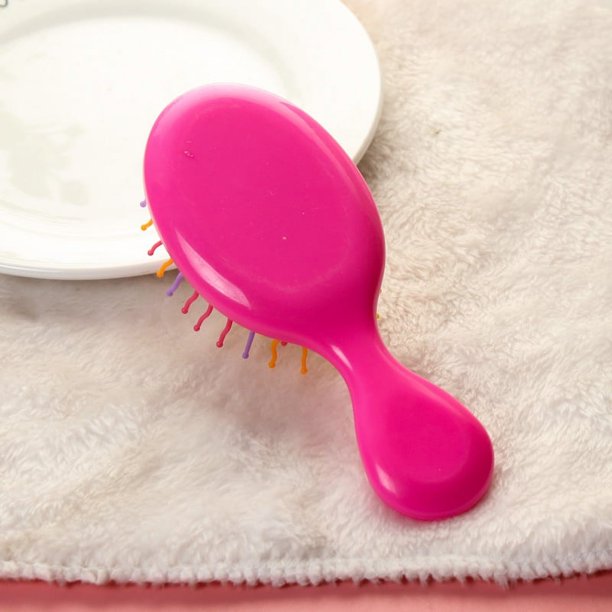 Peine de masaje para niños, color caramelo, bolsa de aire, cojín de aire, peine de masaje, peine para estudiantes, mini peine portátil antiestático para el cabello