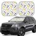 thumbnail image 1 of Saiise Hawaiian Coconut Tree for Foldable Car Sun Shades (2-Pack) Offer Sun Protection with an Easy-fold Design for Convenient Windshield Shading-Medium, 1 of 6