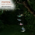 thumbnail image 6 of Alpine Corporation 5" x 27" Solar-Powered Color Changing LED Butterfly Windchime, 6 of 14